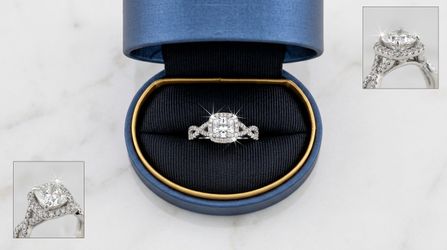 Diamond Princess-Cut Engagement Ring