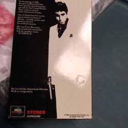 Vintage Al Pacino Scarface Movie VHS Tapes