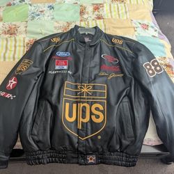 JH Design Dale Jarrett UPS Leather Jacket 2XL