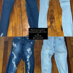 ripped high waisted jeans