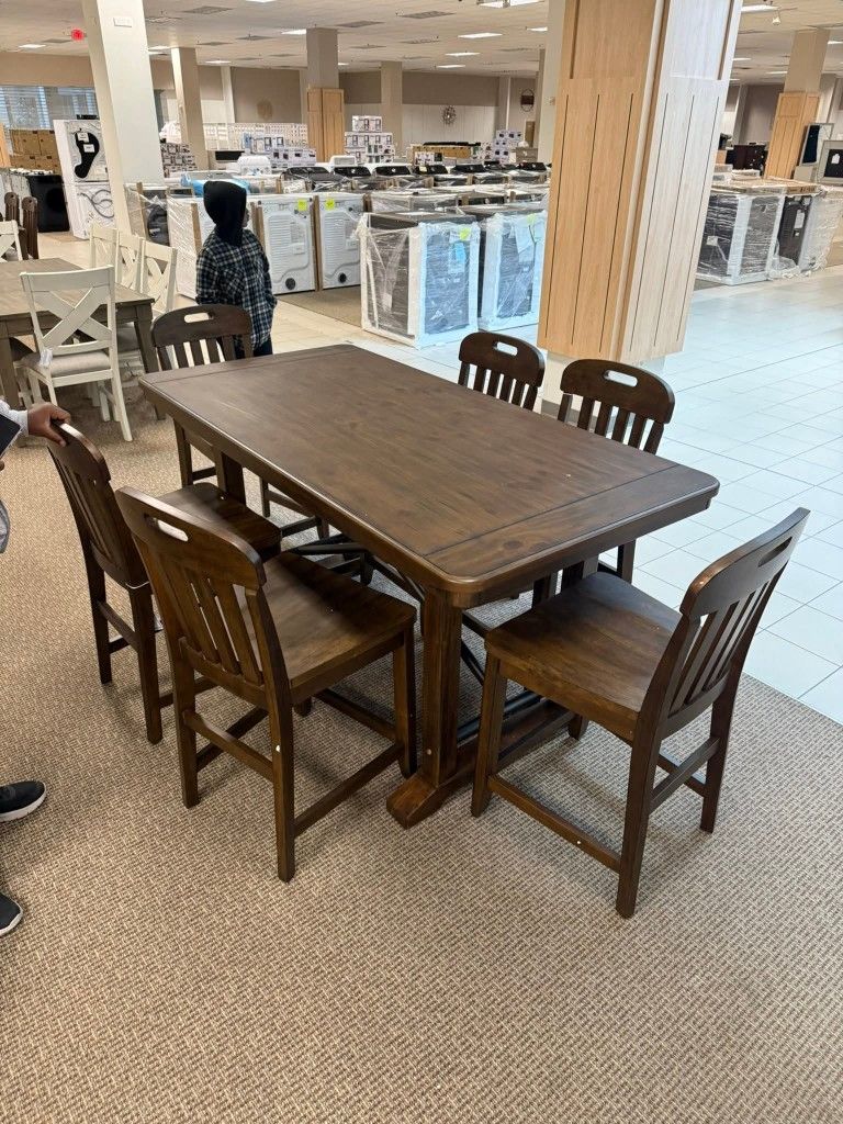 Brand New 7 Pieces Dinning Set On Sale Now 