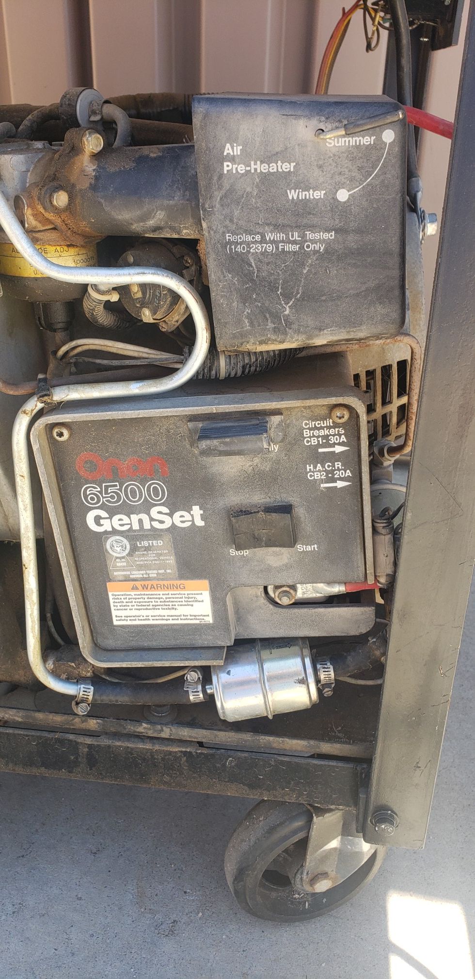 Onan genset 6500 RV generator, camper,trailer,toyhauler,camping,tent,cabin