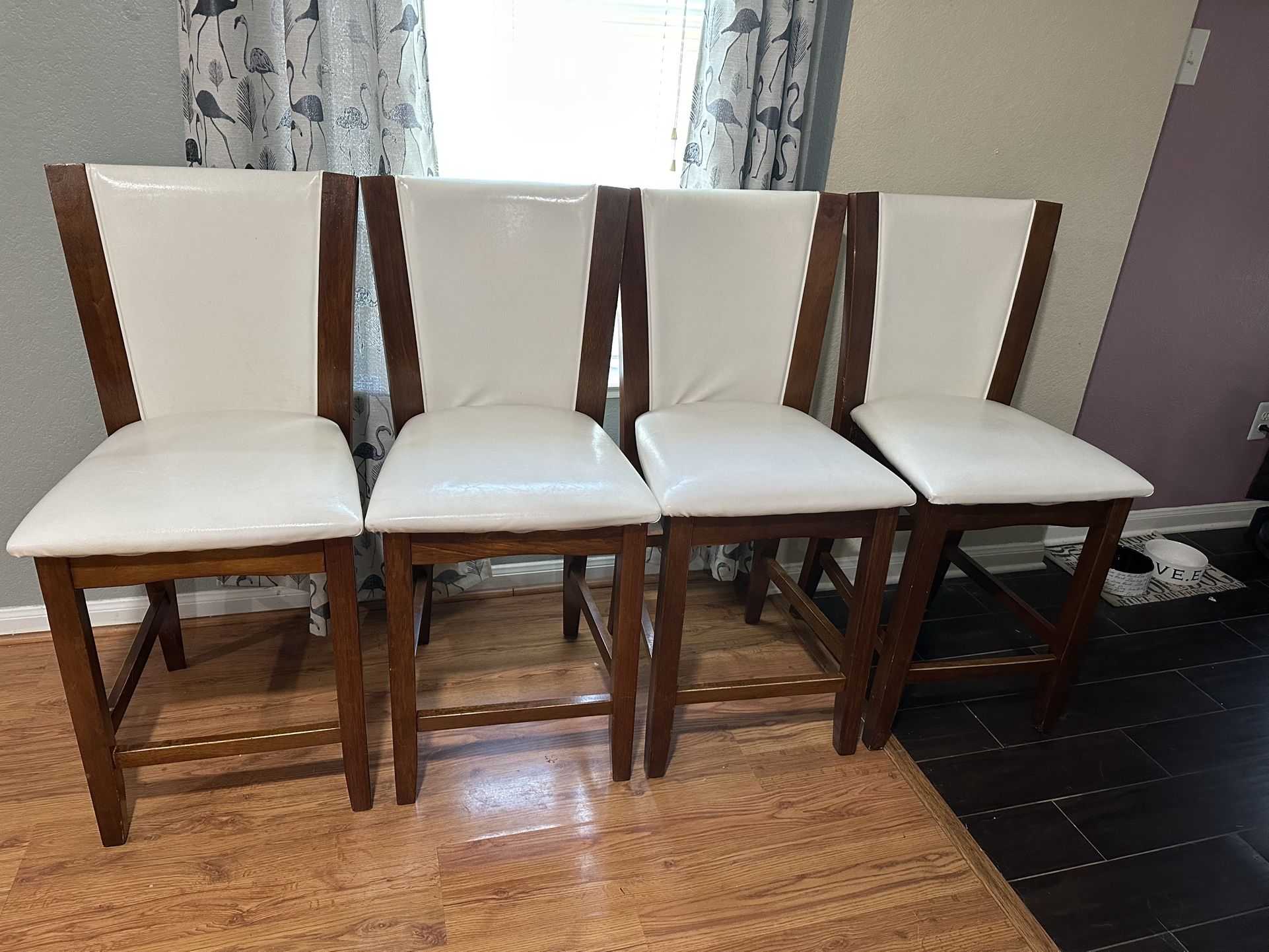 wooden table with 4 chairs