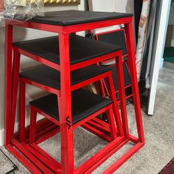 4 Pilates Red Bench