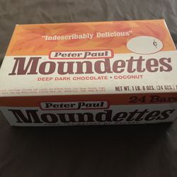 Vintage Peter Paul Mounds bar box