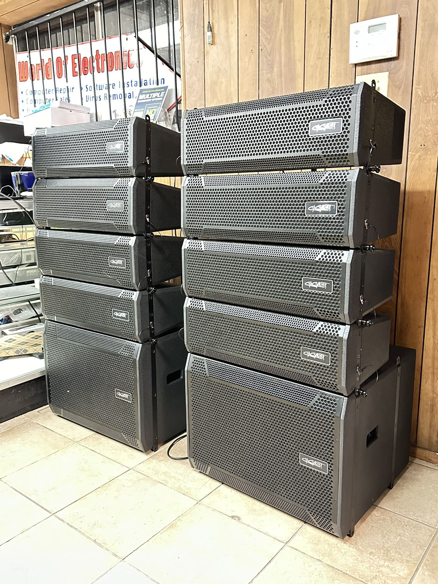 DJ EQUIPMENT LINE ARRAY BRAND NEW WARRANTY INCLUDED FINANCING AVAILABLE WITH $50 
