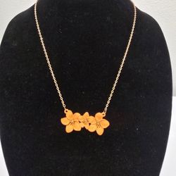 Paparazzi Necklace Petunia Picnic Orange 