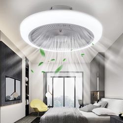 Brand new Ceiling Fan,Ceiling Fan with Lights Remote Control,18" Ceiling Fans with Lights with 3 Level Wind Speed,Enclosed Ceiling Fan with 3 Color