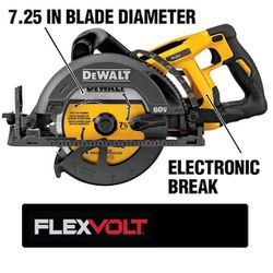 Dewalt Dcs577FLEXVOLT 60V MAX Cordless Brushless 7-1/4 in. Wormdrive Style Circular Saw (Tool Only)
849
