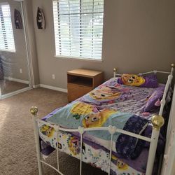 Twin Bed  With Mattress 