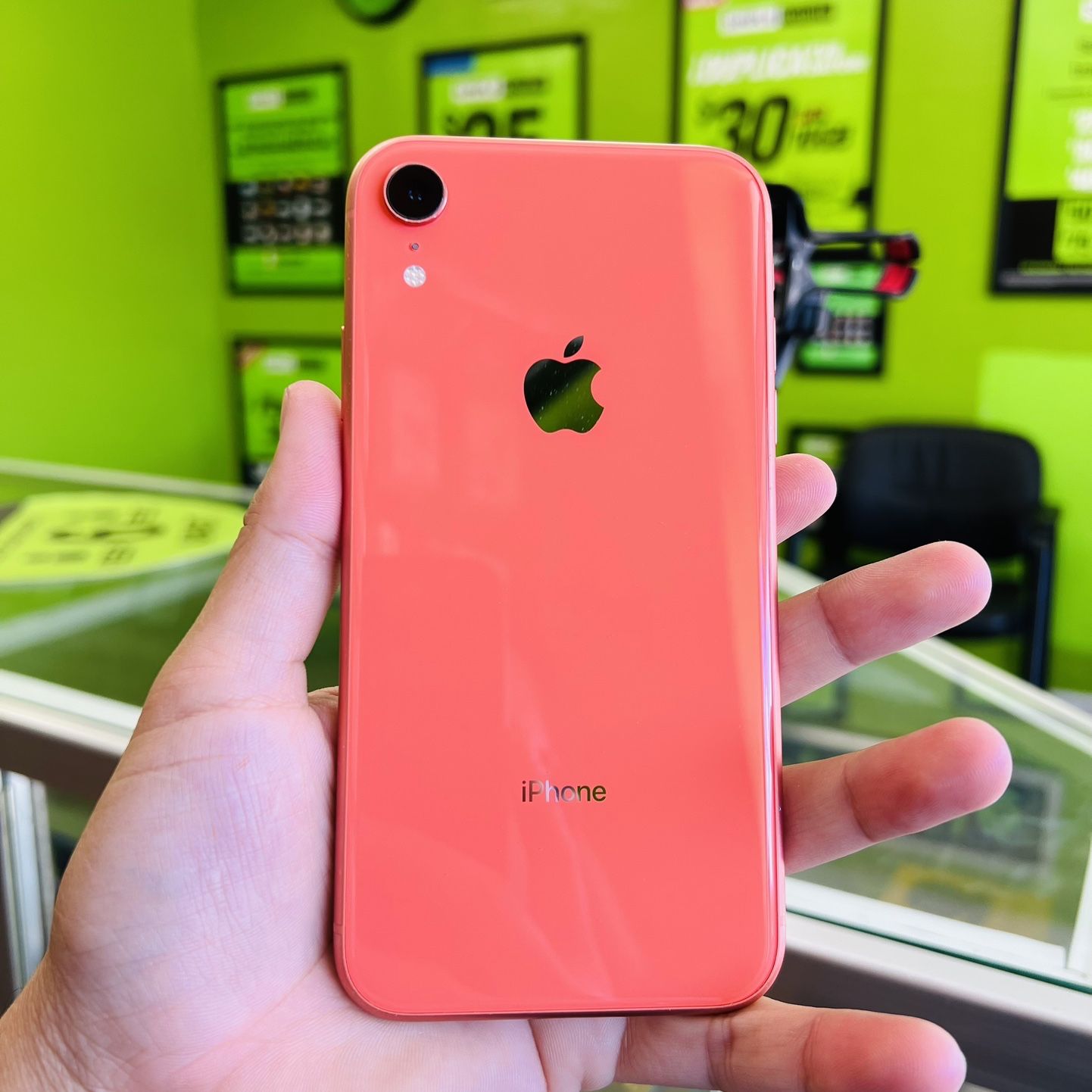 iPhone XR Coral Color 256GB Unlocked, Like New, Price Is Firm for