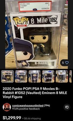 Funko POP! 8 Mile B-Rabbit #1052 Vaulted Eminem | eBay