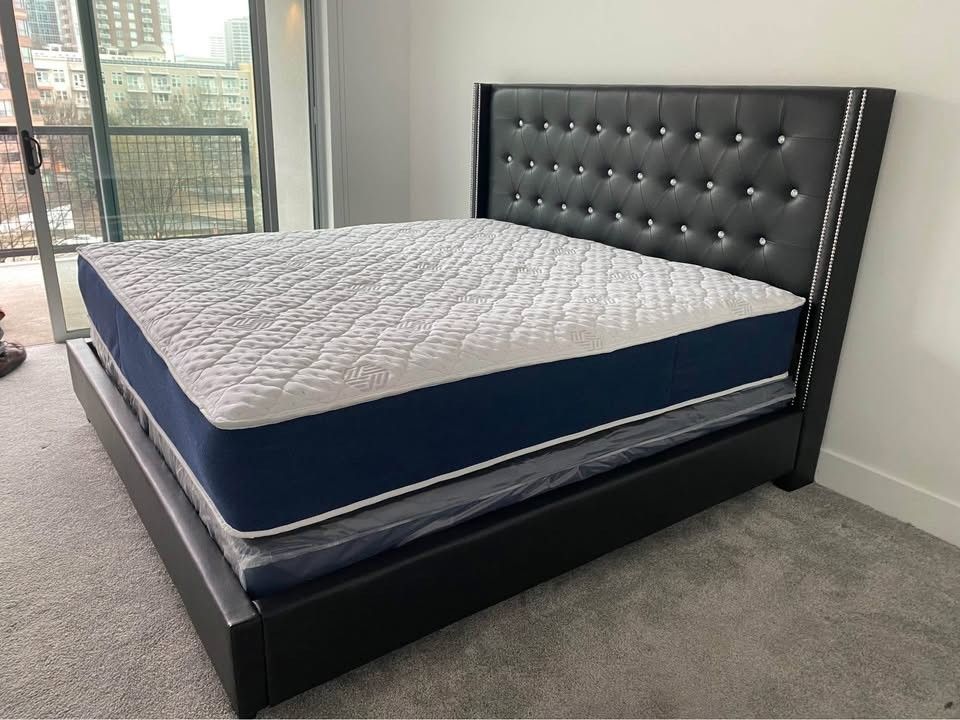 KING SIZE BED / MATTRESS & BOX SPRINGS $615! QUEEN SIZE PRICE $545!!