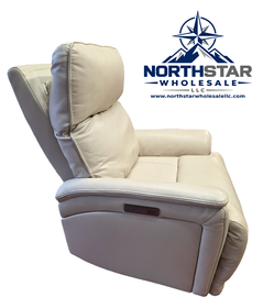 Sanders Leather Power Recliner with Power Headrest