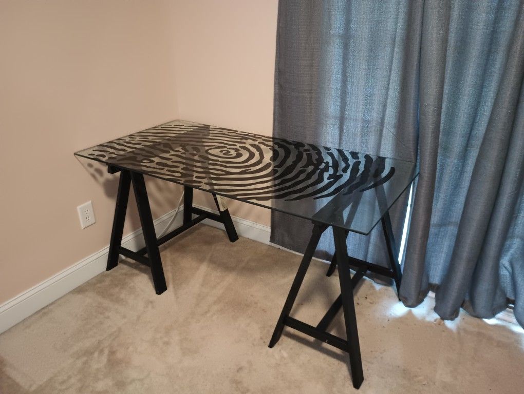 Glass Top Desk