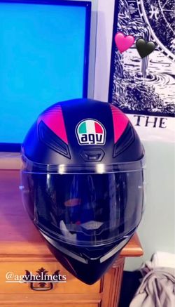 AGV Helmet Black & Pink Women’s