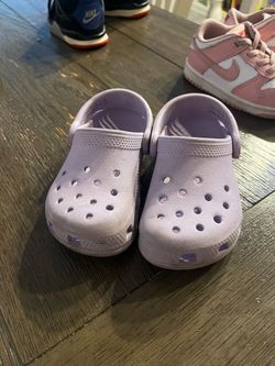 Purple crocs