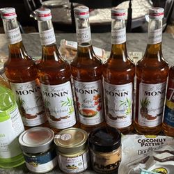 $5 Each Monin Gourmet Flavoring Syrups 