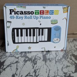 Picasso Tiles 49-Key Roll Up Piano NEW
