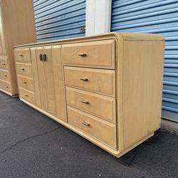 Vintage American of Martinsville Burlwood Lowboy dresser