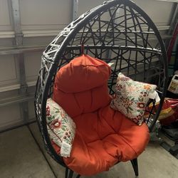 Wicker Hammock Standing Chair