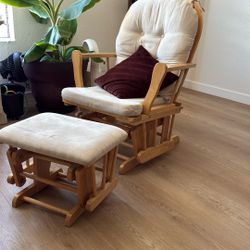 Rocking Chair With Stool
