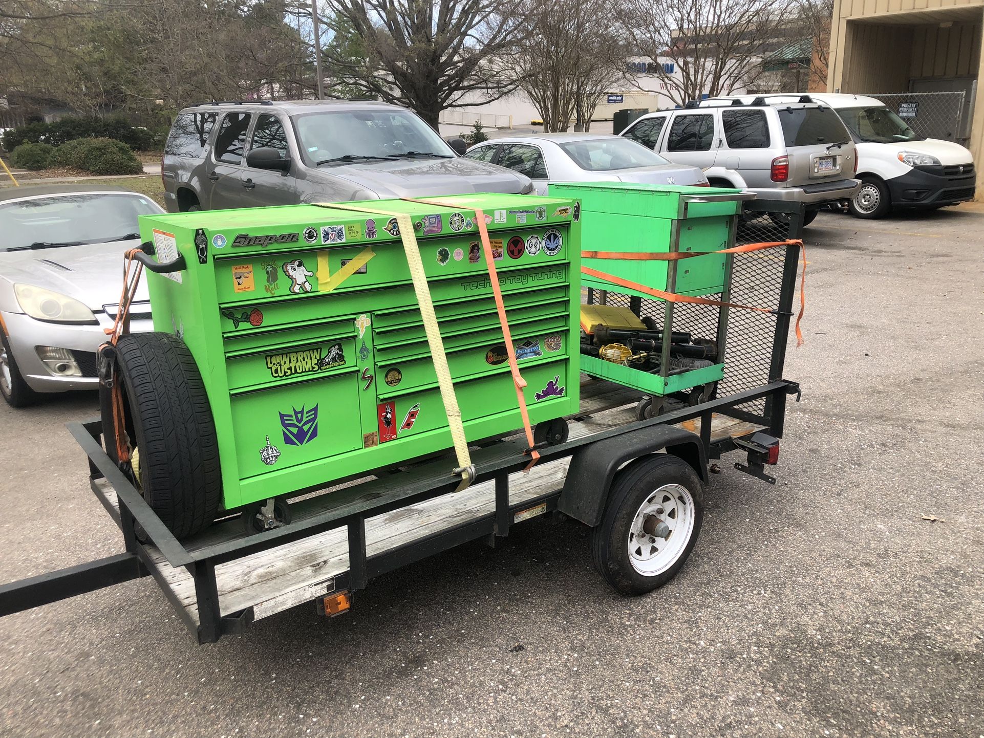 Green Snapon Box and old MAC cart