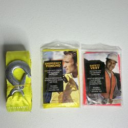 Boxer Tools Towing & Recovery Kit + 2 Reflective Safety Vests | New