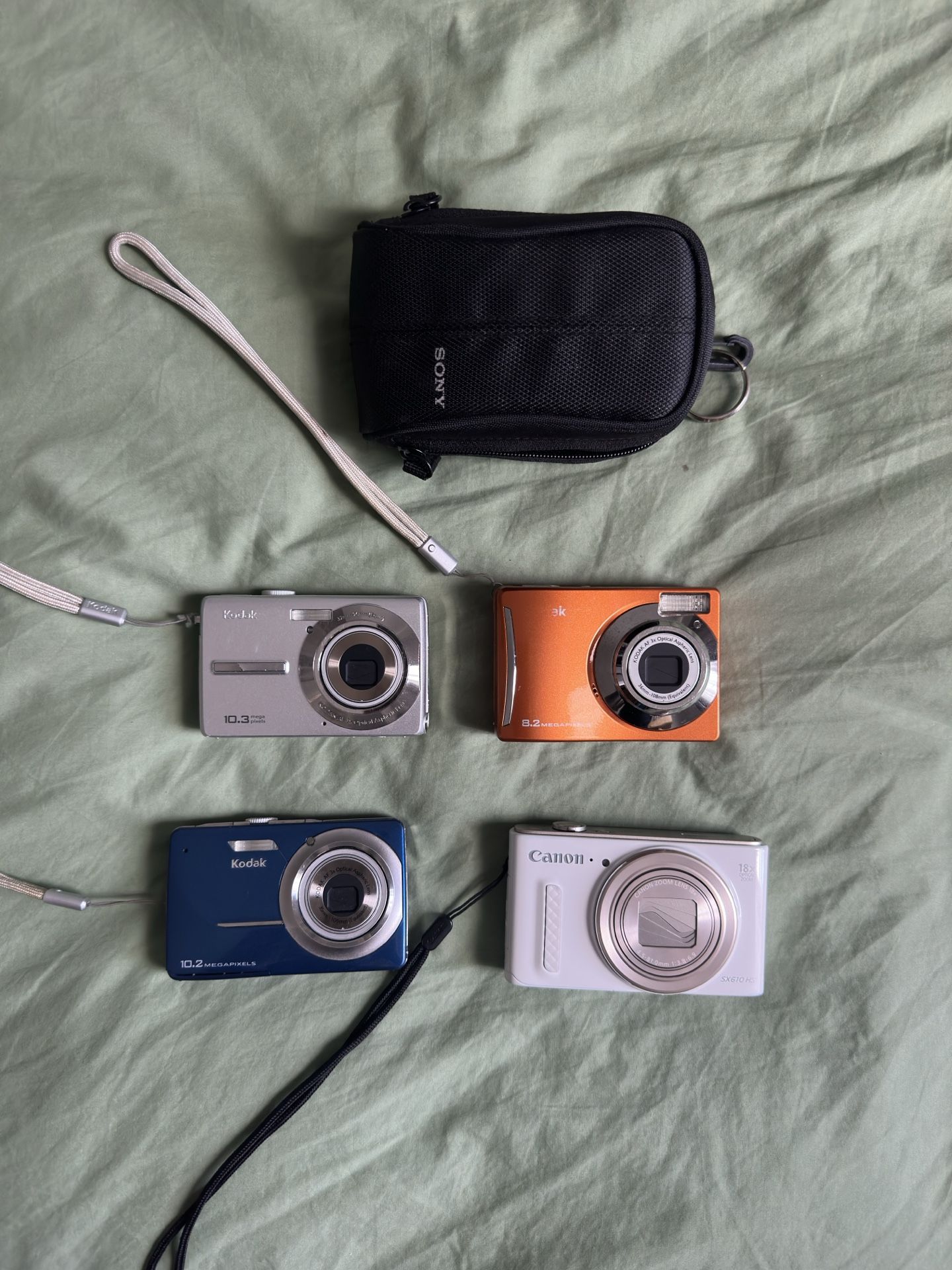 Canon SX610 HS And 3 Kodak Cameras See Description 