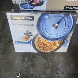 Brand New 12-in Tramontina 12-in Enameled Cast Iron Skillets $25 Each