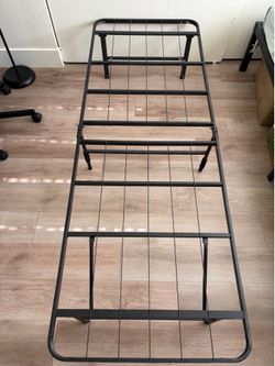 Half of Full-Size Metal Bed Frame – Black