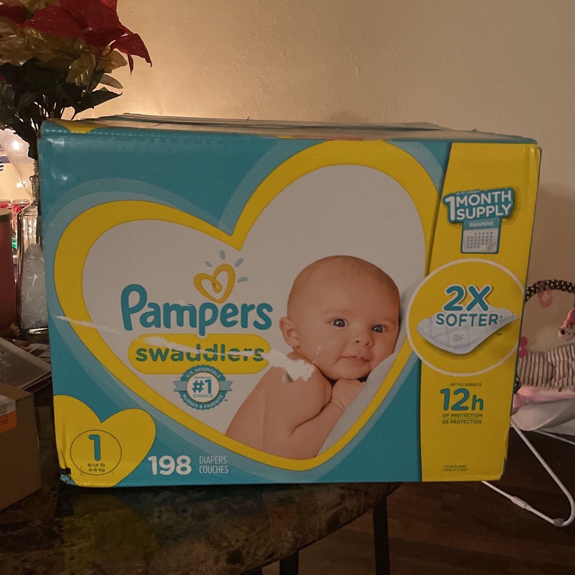 Pampers Swaddlers Size 1 198 Count