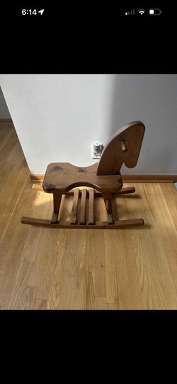 Wooden Rocking Horse Toddler Toy, Amish-Made