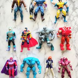 Vintage Marvel X-Men Super ManSuperhero Toys From The '90s