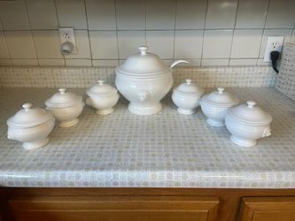 Never Used Maxwell and Williams Lion Head Porcelain Soup Set