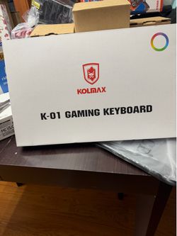 KOLMAX K-01 Gaming Wired Illuminated Keyboard White QWERTY English