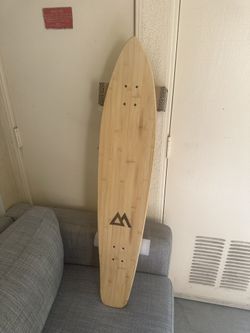 44 inch Kicktail Cruiser Longboard Skateboard | Bamboo and Hard Maple Deck