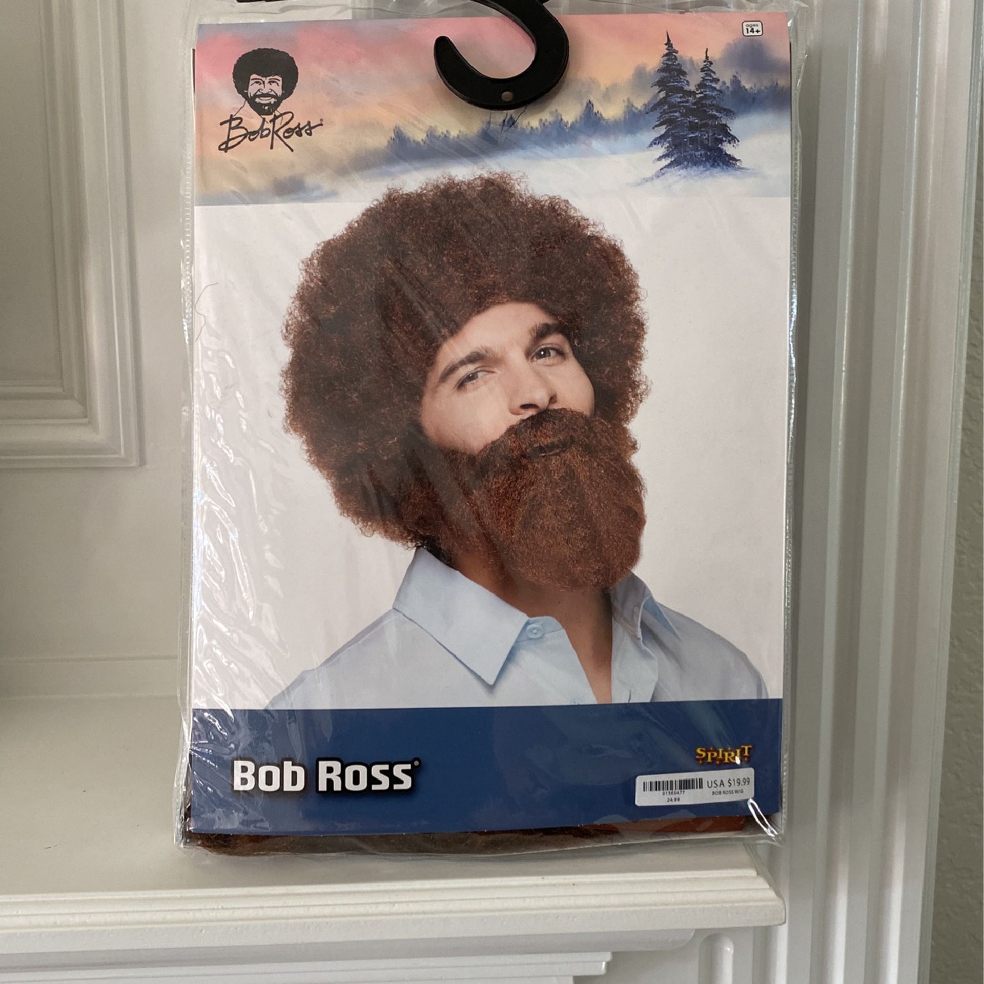 Bob Ross wig for Halloween 