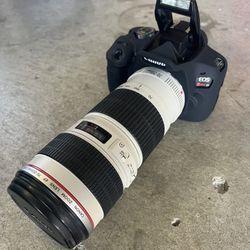 Canon Rebel T7 with 70-200mm lense