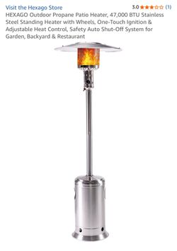 Hexago outdoor propane patio heater