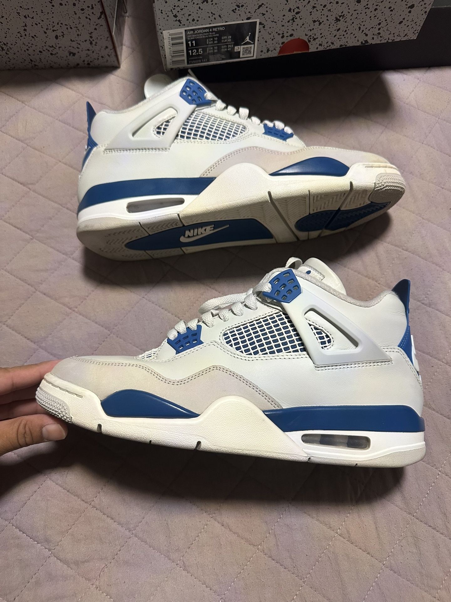 Jordan 4 Military Blue With box