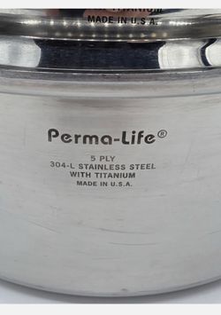 Vintage Perma-Life 5 PLy -304-L surgical stainless steel & titanium L Stainless Steel with Titanium set of 9 pcs  Made is USA