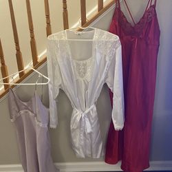 White Silk Lingerie Set 