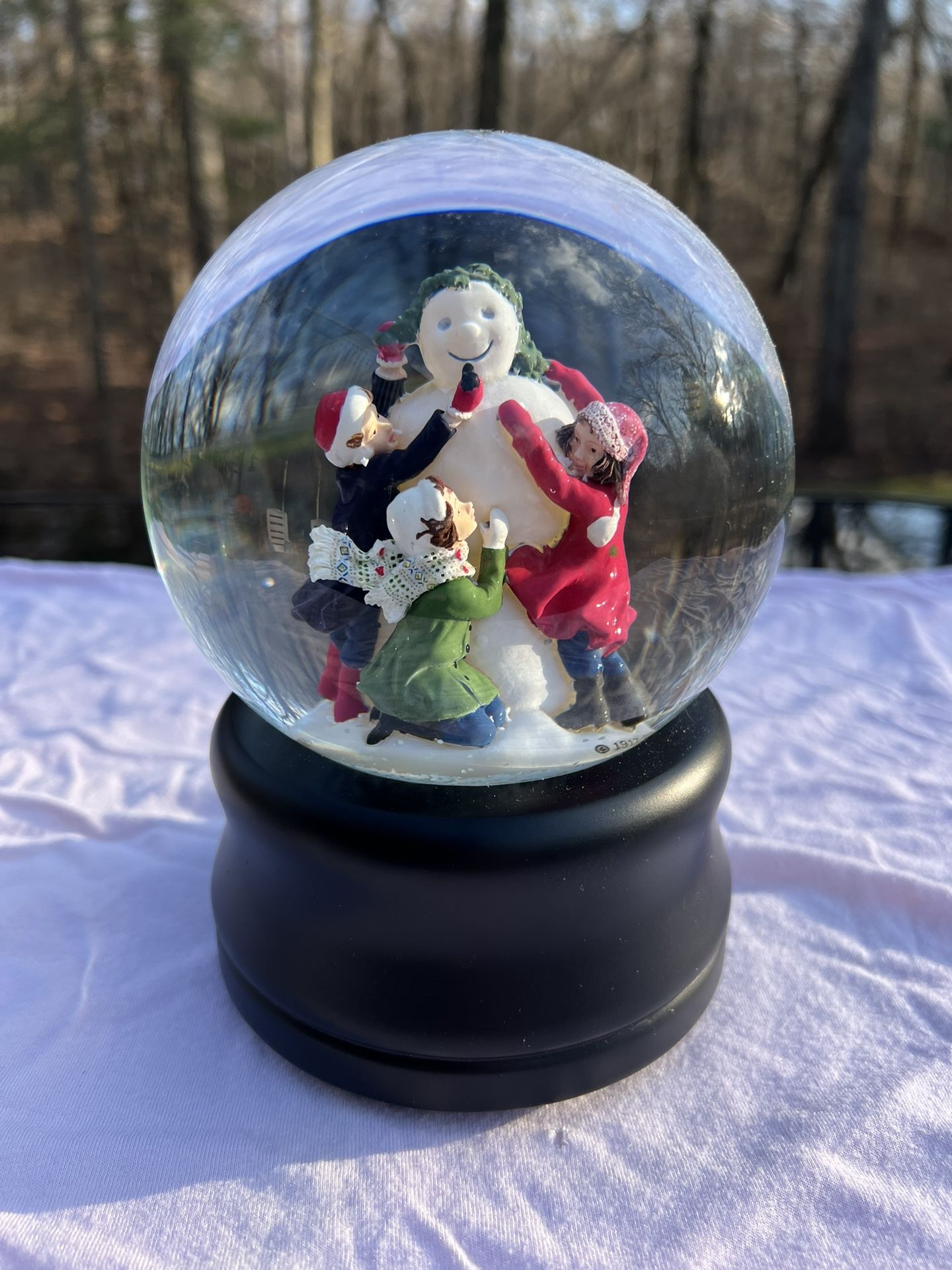 Musical Snow Globe “Let It Snow” Children Snow Man