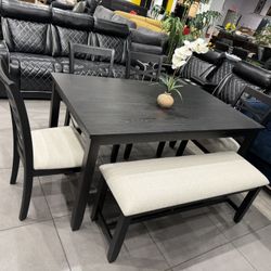 6pc Dining Set 🔥 Take It Home With Only $50 Down 