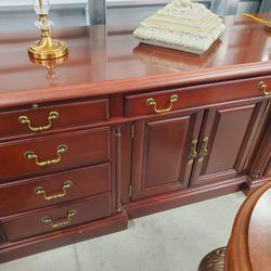 Beautiful Elegant Upscale Luxury Cherrywood Excutive Chest / Desk