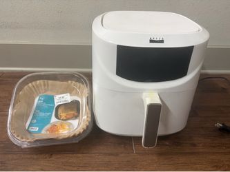 Bella Pro Series 8-Qt Digital Air Fryer with Divided Basket + Air Fryer Liners
