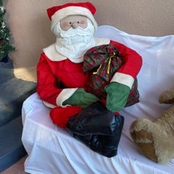 Vintage Santa all Fabric 