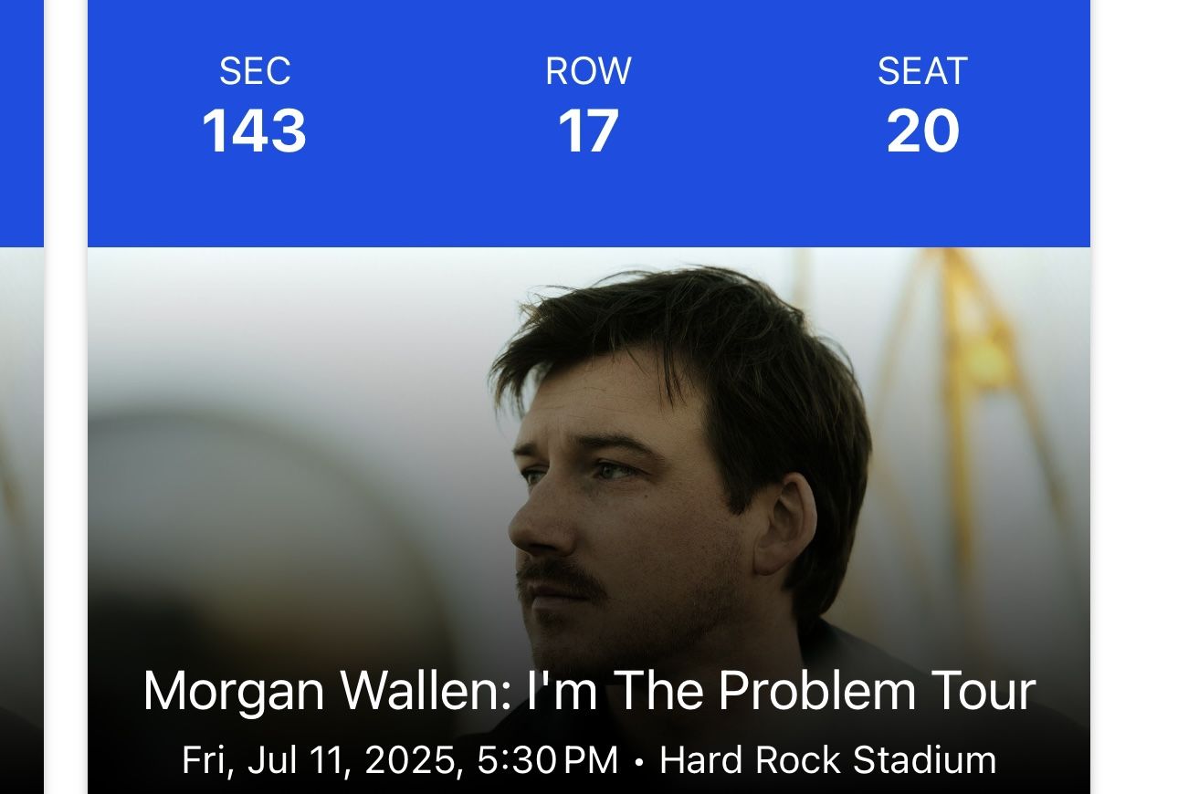 Morgan Wallen Tickets (2)