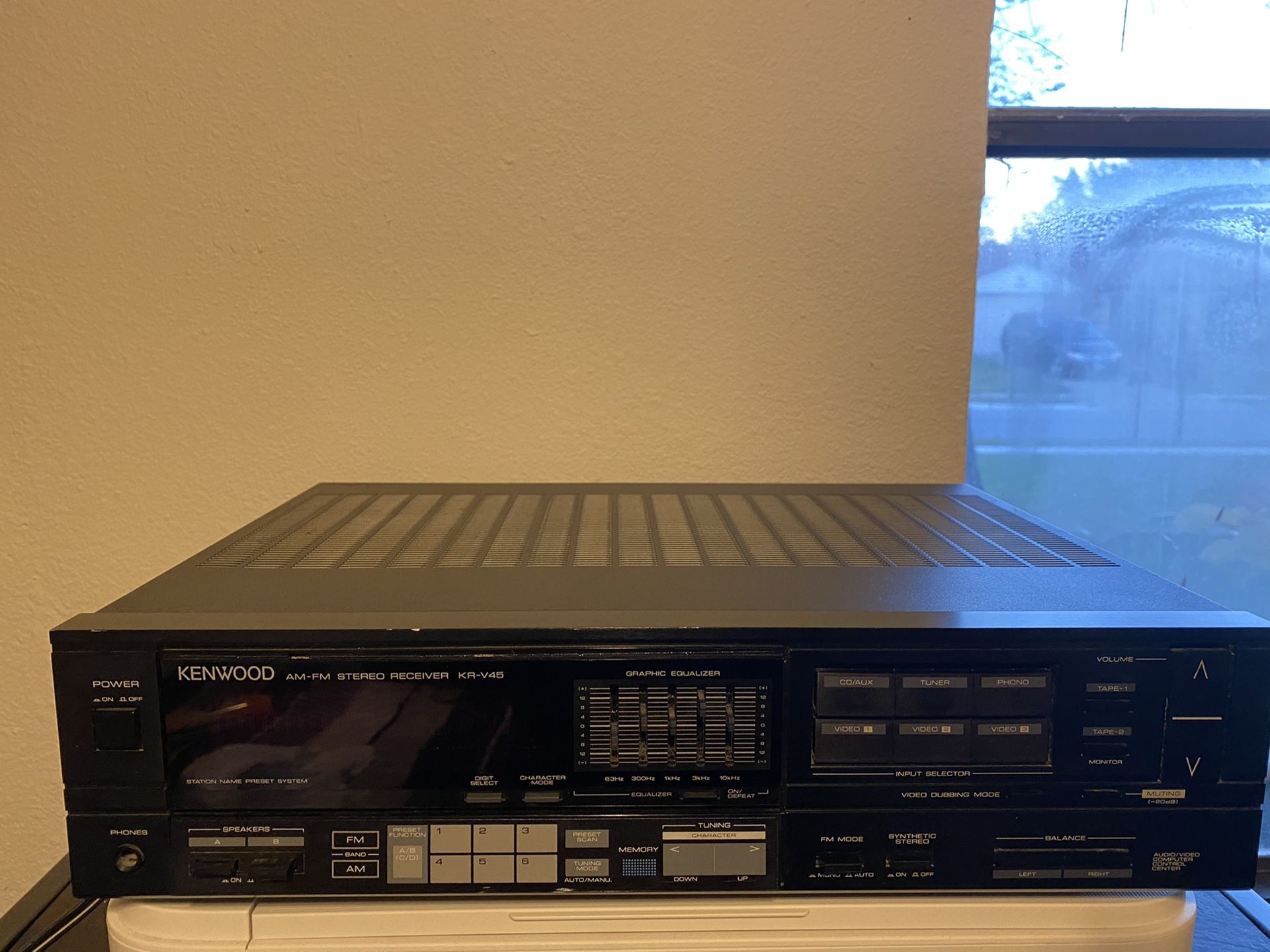 KENWOOD AM-FM STEREO RECEIVER KR-V45